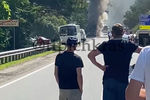 Последствия ДТП с автобусами в Туапсинском районе на Кубани, 21 июля 2021 года 