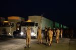 Отправка гуманитарного конвоя на Украину из подмосковного Алабина