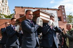 Церемония прощания с актером Вячеславом Гришечкиным в Московском театре на Юго-Западе, 19 сентября 2023 года