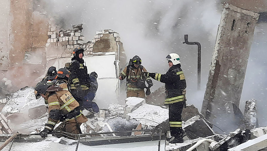 На&nbsp;месте взрыва газа на&nbsp;цокольном этаже девятиэтажного жилого дома на&nbsp;Мещерском бульваре Канавинского района в&nbsp;Нижнем Новгороде, 26&nbsp;февраля 2021&nbsp;года
