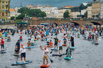 Участники VI международного фестиваля SUP-серфинга &laquo;Фонтанка-SUP&raquo; на&nbsp;канале Грибоедова в&nbsp;Санкт-Петербурге, 31&nbsp;июля 2021&nbsp;года 
