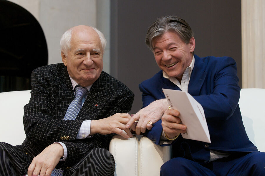 Художественный руководитель театра Ленком Марк Захаров (1933-2019) и актер Александр Збруев, 2010&nbsp;год 