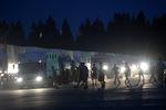 Отправка гуманитарного конвоя на Украину из подмосковного Алабина