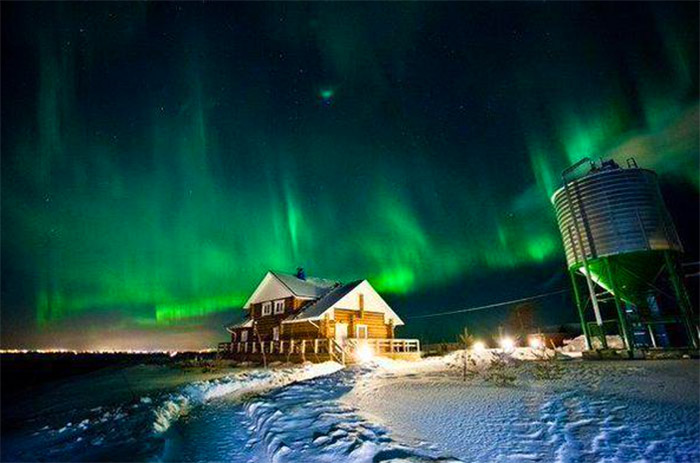 Северное сияние в&nbsp;Архангельске 