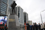 Министр культуры России Владимир Мединский во время церемонии открытия памятника Михаилу Калашникову в Москве, 19 сентября 2017 года