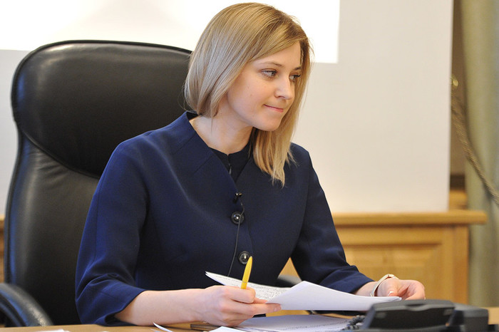 Наталья Поклонская в&nbsp;своем рабочем кабинете