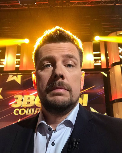Александр Колтовой на съемках программы «ДНК»