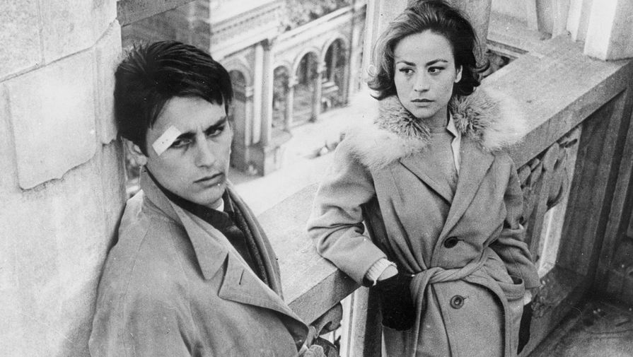 Анни Жирардо и Ален Делон в картине «Рокко и его братья» (1960)