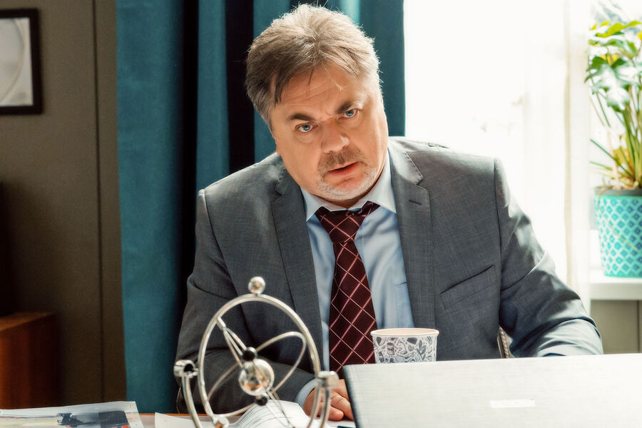 Андрей Леонов на&nbsp;съемках сериала &laquo;Папины дочки. Новые&raquo; (2023)