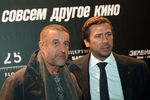 Актеры Леонид Ярмольник и Андрей Мерзликин на премьере фильма «Зеленая карета» режиссера Олега Асадулина в кинотеатре «Барвиха Luxury Village»