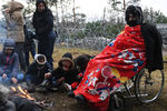 Лагерь нелегальных мигрантов на&nbsp;белорусско-польской границе, 9&nbsp;ноября 2021&nbsp;года