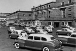 1-й таксомоторный парк в Графском переулке в Москве, 1940-е гг.