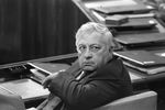 Ариэль Шарон на сессии израильского парламента в Иерусалиме. 1985 год