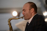 Арт-директор международного фестиваля Koktebel Jazz Party Сергей Головня выступает на фестивале Koktebel Jazz Party в Москве