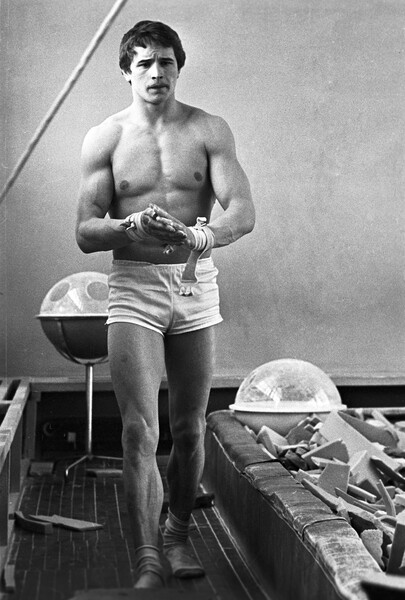 Александр Дитятин во время тренировки, 1980&nbsp;год