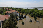 Подтопление центра города Новая Каховка