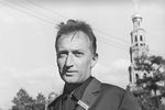 Итальянский писатель Джанни Родари - гость V Московского Международного кинофестиваля, 1967 года