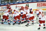 Игроки сборной России в матче первого этапа Евротура Кубка Карьяла между сборными командами России и Чехии.
