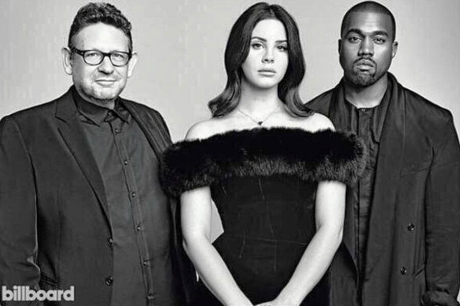Люциан Грейндж, Лана Дель Рей и Канье Уэст на&nbsp;обложке Billboard в&nbsp;2015 году, посвященном 100&nbsp;главным деятелям музыкальной индустрии