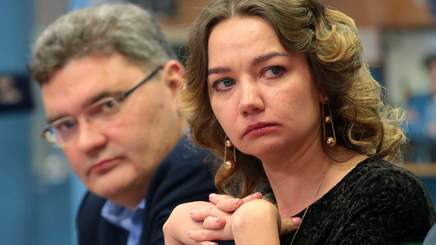 Главный редактор интернет-издания «Газета» Ольга Алексеева во время встречи Владимира Путина с руководителями российских печатных СМИ и информагентств, 11 января 2018 года
