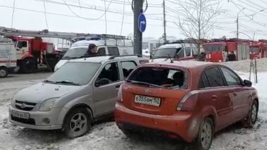 На&nbsp;месте взрыва газа на&nbsp;цокольном этаже девятиэтажного жилого дома на&nbsp;Мещерском бульваре Канавинского района в&nbsp;Нижнем Новгороде, 26&nbsp;февраля 2021&nbsp;года