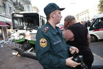 На месте ДТП в районе Аничкова моста на Невском проспекте