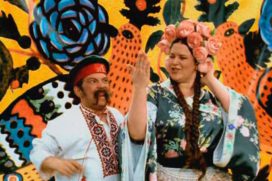 Руслана Писанка в&nbsp;кадре из&nbsp;мюзикла &laquo;Сорочинская ярмарка&raquo; (2004)