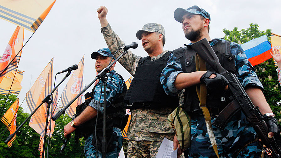 Глава самопровозглашенной ЛНР на&nbsp;митинге в&nbsp;Луганске, 12&nbsp;мая 2014&nbsp;года