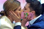 Елена и Владимир Зеленские в штабе Зеленского