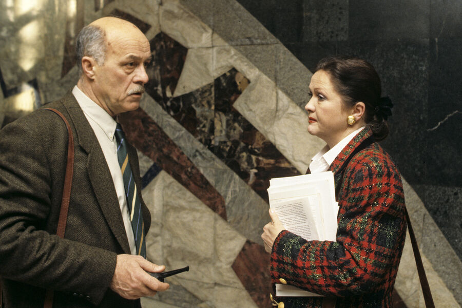 Кинорежиссер Станислав Говорухин и актриса Наталья Гундарева, 1994&nbsp;год 