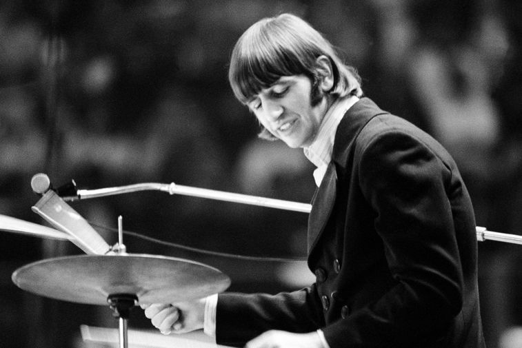 Ринго Старр во время концерта The Beatles в Эссене, 1966 год