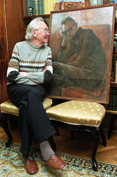 Леонид Гайдай у&nbsp;себя дома, 1993&nbsp;год