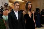 Джастин Бибер и Хэйли Бибер на Met Gala 2021