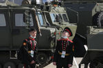Суворовцы на уличной выставке в рамках Международного военно-технического форума «Армия-2020» на территории конгрессно-выставочного центра Вооруженных сил России «Патриот», 23 августа 2020 года
