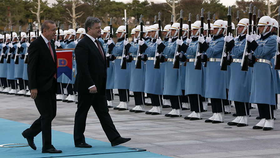 Президент Украины Петр Порошенко и президент Турции Реджеп Тайип Эрдоган 