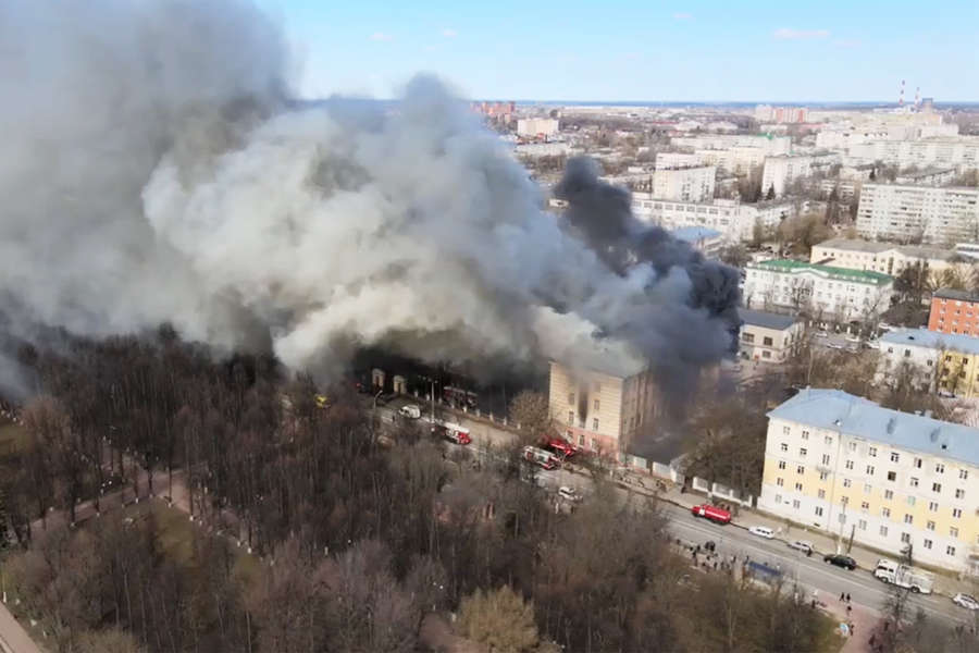 Пожар в&nbsp;здании Центрального научно-исследовательского института войск Воздушно-космической обороны в&nbsp;Твери, 21&nbsp;апреля 2022&nbsp;года