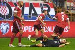 Игроки сборной России в матче 10-го тура отборочного этапа чемпионата мира по футболу 2022 между сборными Хорватии и России, 14 ноября 2021 года