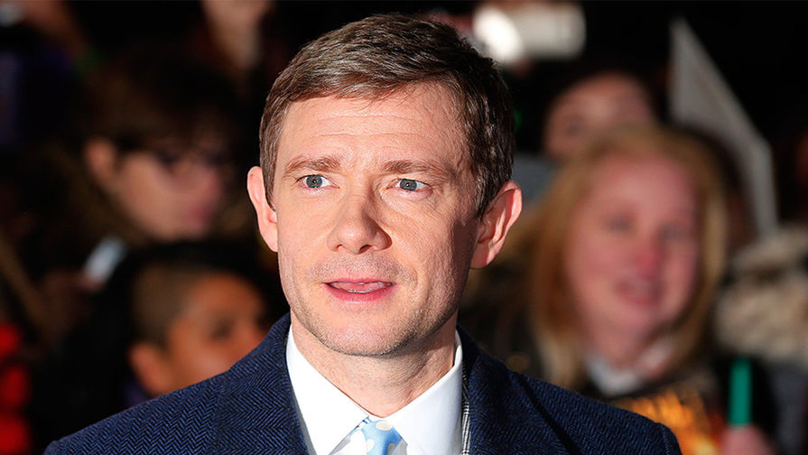 Мартин Фриман на премьере «Хоббита 3» в Лондоне, 2014 год