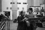 Композитор Владимир Шаинский на студии звукозаписи, 1977 год