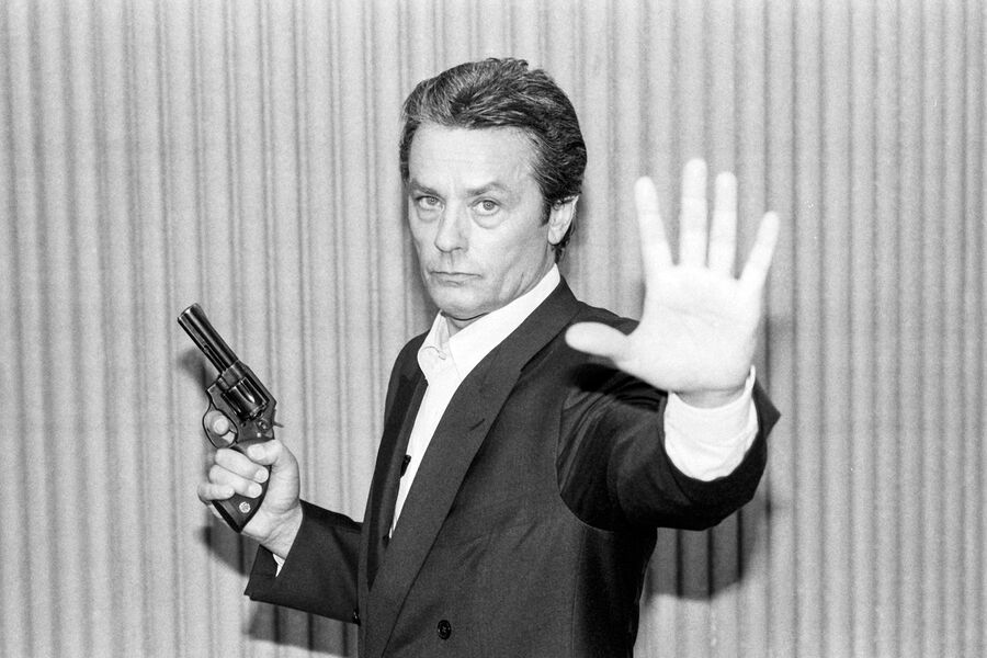 Ален Делон на&nbsp;съемках фильма &laquo;Не будите спящего полицейского&raquo;, 1988&nbsp;год