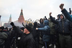 Участники акции в память об убитом болельщике «Спартака» Егоре Свиридове