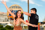 Мисс Болгария на фотосессии в купальниках в Planet Hollywood Resort & Casino в Лас-Вегасе