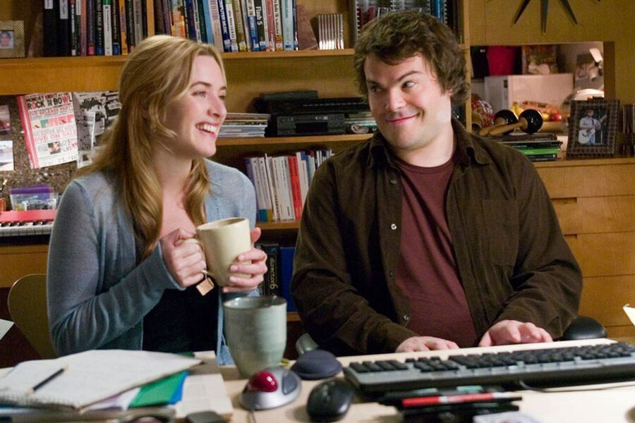Актеры Кейт Уинслет и Джек Блэк в&nbsp;фильме &laquo;Отпуск по&nbsp;обмену&raquo; (2006) 