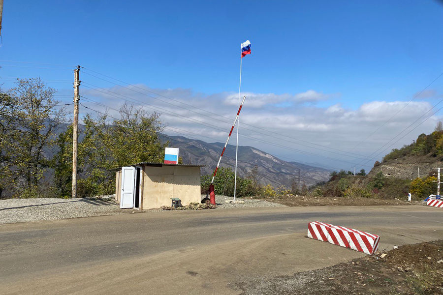 Пост российских миротворцев на&nbsp;Лачинском коридоре