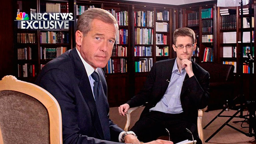Эдвард Сноуден во время интервью телеканалу NBC, 2013 год