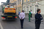 В центре Москвы водитель такси въехал в толпу пешеходов, 16 июня 2018 года