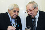 Художественный руководитель «Театра на Таганке» Юрий Любимов (1917-2014) и президент факультета журналистики МГУ им. М.В. Ломоносова Ясен Засурский, 2010 год 
