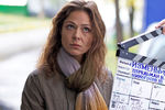 Елена Лядова на съемках сериала «Измены»