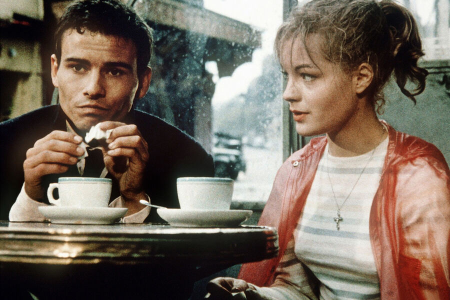 Хорст Бухгольц и Роми Шнайдер на&nbsp;съемках фильма «Монпти», 1957&nbsp;год