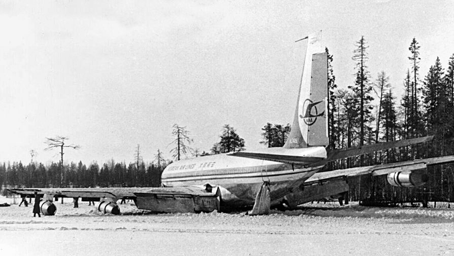 «Boeing 707» на озере Корпиярви, 21 апреля 1978 года, фото из архива УФСБ по РК